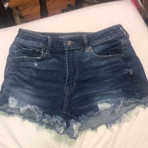 barely worn american eagle jean shorts size 4